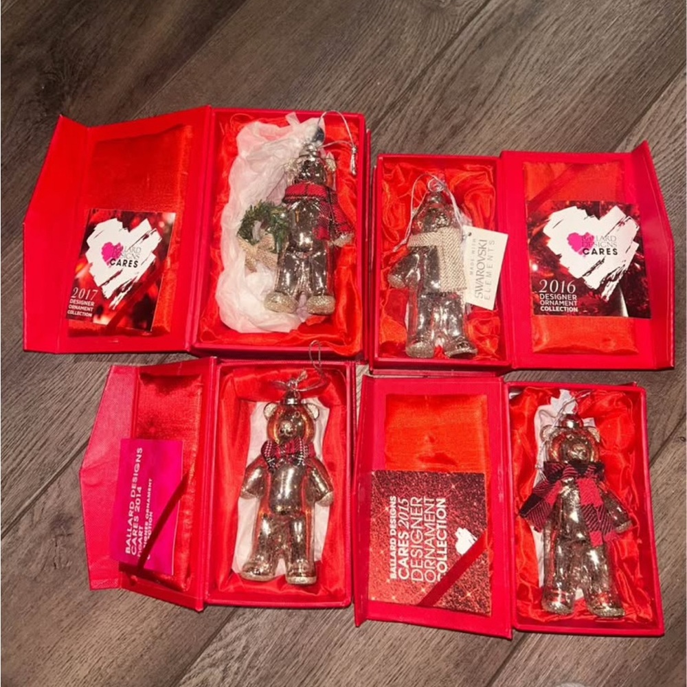 Ballard design cares st judes limited edition bear ornaments